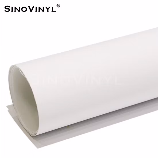 SINOVINYL Poster Flex Gloss Matte White Self Adhesive Film Eco Solvent Printing Vinyl Material